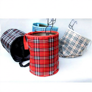 Panier de vélo pliable en tissu imperméable, fixation sur guidon, multicolore - Product Image 1