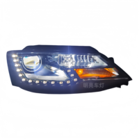 Ensemble de phares LED pour Volkswagen Jetta 2012-2013 2014, lumière bleue 6000K H3 70W 4000LM, remplacement de phare avant de véhicule