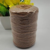 Corde torsadée en jute et chanvre, naturelle, pour emballage artisanal, décoration de bouquets faits main, 100 m de longueur