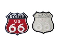 Brodé en gros meilleure qualité pas cher prix Route 66 US patch de broderie complet