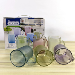 Nouveauté 2026 : <span class=keywords><strong>Verre</strong></span> à Eau Coloré Réutilisable, Tasse à Boire, Chope à Bière Avec Anse, Verres à Thé, Tasses Colorées - Product Image 2