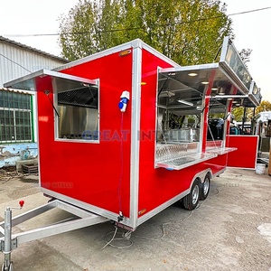 European Style Coffee Catering Trailer with CE Certificate Street Mobile Food Vendor Vintage Food Truck Towable Food Trailer - Product Image 3