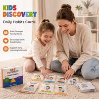 Cartes à Jouer Personnalisées, Jeu de Cartes Éducatif Bataille des Animaux Sauvages, Habitudes Quotidiennes, Contes, Jeu Familial Écologique pour Enfants OEM