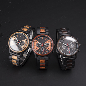 Montre-bracelet chronographe de luxe <span class=keywords><strong>pour</strong></span> <span class=keywords><strong>homme</strong></span>, design antique, OEM <span class=keywords><strong>2022</strong></span>, logo gravé, mouvement Hangzhou, boîtier en acier inoxydable, verre - Product Image 6