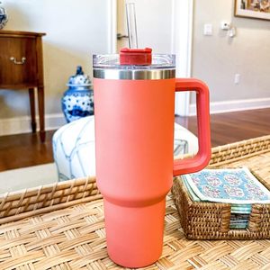 40oz Double Wall 18/8 Stainless Steel 304 Vacuum Insulated Travel StanlyTumbler Thermos <b>Cup</b> with Handle Lid for <b>Cold</b> Drinks - Product Image 4