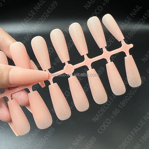 NADECO – faux ongles en forme de cercueil moyen, système de couverture complète, <span class=keywords><strong>capsule</strong></span> gel x coloré, fournisseurs de faux ongles, gel x ongles de plage - Product Image 6