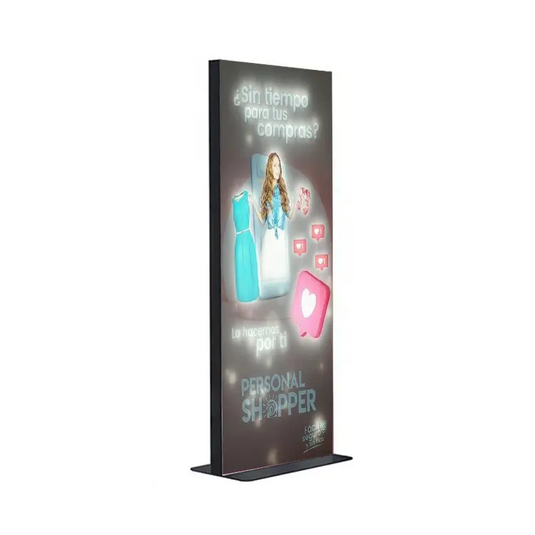 Fabriek Prijs Reclame Dynamische Frameloze Geanimeerde Flash Led Light Box Teken Display Board