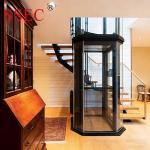 <span class=keywords><strong>Ascensor</strong></span> Residencial Circular de Vidrio SSEC, Ahorro de Espacio, Elevador Panorámico al Vacío para Espacios Pequeños, <span class=keywords><strong>Escalera</strong></span> Circular de Lujo para Interiores de Villas - Product Image 2