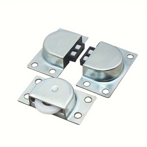 Roulettes de porte coulissante en acier inoxydable 338 pour rails de placard et armoire, anti-rouille, design minimaliste - Product Image 3
