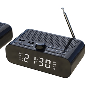 <span class=keywords><strong>Radio</strong></span> Reloj Despertador Portátil Retro con Pantalla LED, Altavoz Bluetooth, <span class=keywords><strong>Radio</strong></span> FM, Modelo BT-A5 - Product Image 5
