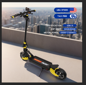 สกู๊ตเตอร์ไฟฟ้าพับได้สำหรับผู้ใหญ่ รุ่น <span class=keywords><strong>VDM</strong></span> 10  แรงสูง 2000 วัตต์ 52V 18.2ah  มอเตอร์คู่สองล้อ  รวดเร็ว  ปี 2024 - Product Image 2