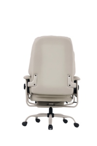Fauteuil de bureau de direction <span class=keywords><strong>à</strong></span> suspension mécanique, fauteuil de patron inclinable de luxe en PU avec repose-pieds rétractable - Product Image 6