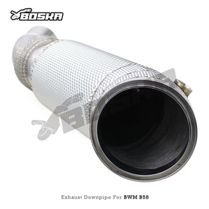 Custom Stainless Steel Straight Downpipe for 3/4/5 Series 3.0T B58 2018-2023 Racing Exhaust Parts M340i Turbo Boska - Product Image 4