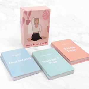 Cartes de <span class=keywords><strong>pose</strong></span> de yoga personnalisées Cartes de jeu d'exercice de yoga Cartes de yoga imprimées avec des boîtes - Product Image 2