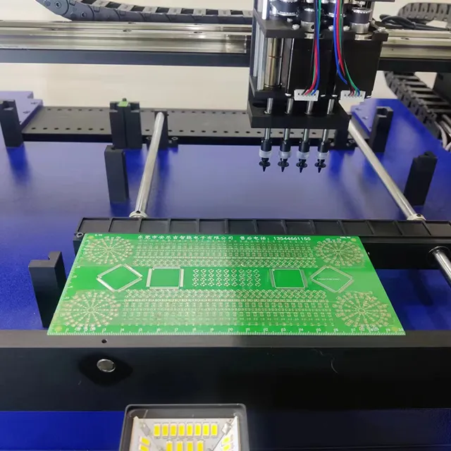 Mới nhất gz460 hoàn toàn tự động gắn chip PCB LED SMD SMT Độ chính xác cao sản xuất điện tử đón và phát lại máy