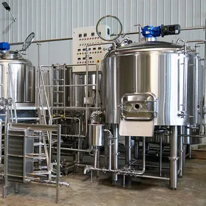 Пивоваренное оборудование 10 баррелей 2 3, варочная машина для пивоварения, поставляемая для микропивоварен