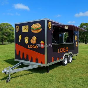 Camion de restauration mobile d'occasion pour hot-dogs, hamburgers, fruits et boissons, avec cuisine complète et réfrigérateur - Product Image 1