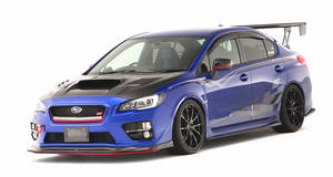 2015-18 WRX <span class=keywords><strong>STI</strong></span>-P VAB الجانب التنانير VA نمط ألياف الكربون الجانب التنانير لسوبارو WRX <span class=keywords><strong>STI</strong></span> - Product Image 2