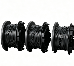ลวดผูกเหล็กเส้นเดี่ยวขนาด 1 มม. สีดำ แบบอบอ่อน สำหรับงานก่อสร้าง ตัดได้ - Product Image 1