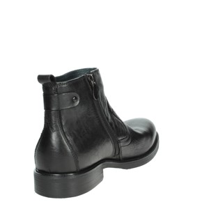 Mezza stivale da donna traspirante marrone AV233 stivale alto alla caviglia con lacci da neve tacco 5cm per la stagione autunno inverno - Product Image 3