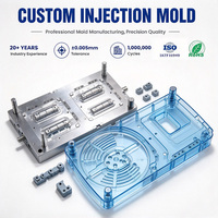 Pièces moulées par injection en plastique acrylique givré HDPE sur mesure, fabrication par injection et moulage