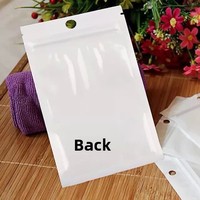 Sacs d'emballage en plastique semi-transparents auto-scellants en film PE perlé pour étuis de téléphone et câbles de charge