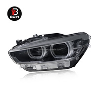 Phare de voiture pour BMW Série 1 F20 2012-2014, ensemble de phares, double couleur DRL jaune et blanc, yeux d'ange, phare LED