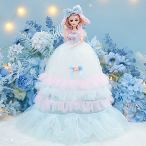 Grande 50cm Set di bambola principessa peluche dai capelli lunghi <span class=keywords><strong>bambina</strong></span> regalo di danza elfo principessa giocattolo per matrimoni e occasioni speciali - Product Image 5