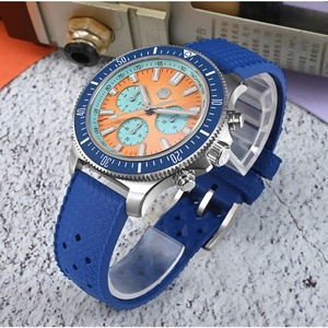 Saint Martin 40mm Diver <b>Chronograph</b> <b>Automatic</b> Watch Men's China Peacock SL-4801 Luminous Sapphire Waterproof 20Bar SN0118G-JS - Product Image 6