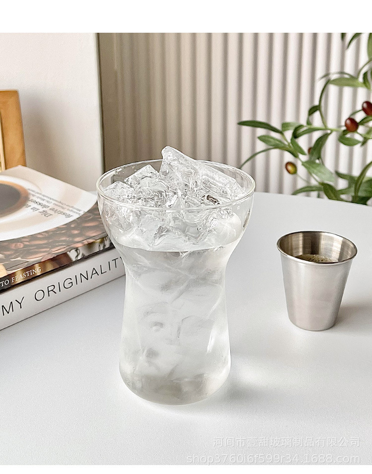 400ml Amazon Glassware Ice Coffee Mug - Transparent & Eco-friendly