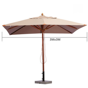 De playa al aire libre paraguas de Sol de marco de madera de jardín sombrilla - Product Image 4