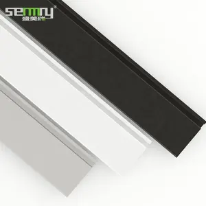 Yüksek kaliteli profil hafif alaşım süpürgelik duvar döşeme Led süpürgelik ürünleri alüminyum profil metal süpürgelik