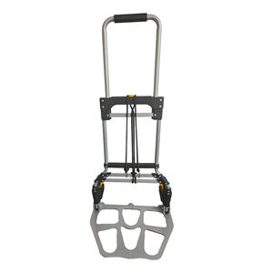 Carretilla <span class=keywords><strong>de</strong></span> Plataforma Plegable <span class=keywords><strong>de</strong></span> Metal Resistente con 2 Ruedas para Transporte Industrial y Compras - Product Image 2