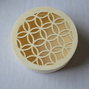 กล่องไม้สำหรับใส่ชีสอาหารทรงกลมกล่องชีสเค้กไม้วีเนียร์ - Product Image 1