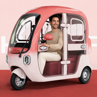 Scooter à trois roues, nouveau tricycle électrique fermé avec cabine, tricycle électrique pour la famille au quotidien