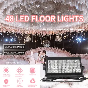 SC Led שלב אורות Dj בקר 3w 48pcs RGB 3in1 קיר לשטוף מלא צבע Par אור לחתונה דיסקו