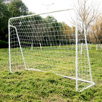 Le but de football professionnel SPT 8'X5' en tube d'acier avec filet fonctionne sur les champs d'herbe et de gazon