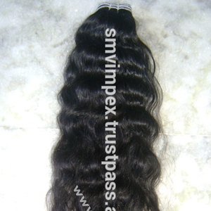 Cabello humano remy de un solo donador, tejido de cabello humano de templo indio del Sur sin procesar - Product Image 2