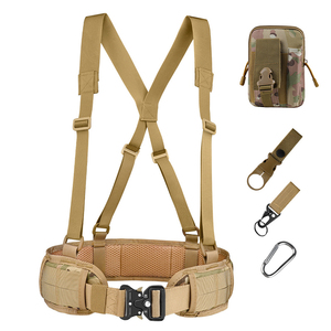 Cinturón Táctico de Entrenamiento para Exteriores, Cinturón Multifuncional MOLLE, Cinturón de Servicio Ajustable con Hebilla Metálica de Liberación Rápida, Cinturón Deportivo CS - Product Image 6