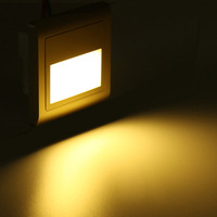 Applique murale LED 3W, éclairage d'escalier LED encastré, lumière de marche d'escalier extérieure encastrée