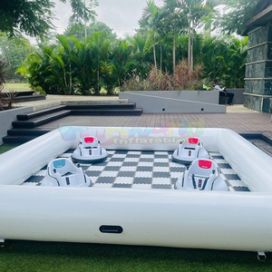 Venta al por mayor Comercial Didi Car Air Racing Juegos Inflables Go Kart Coches de Parachoques Inflables Pista de Carreras - Product Image 5