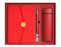 Carnet de notes professionnel en PU, cadeau d'entreprise, papeterie personnalisée, format A5 avec stylo, bouteille, clé USB, coffret cadeau