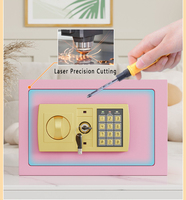 Coffre-fort mural pour hôtel avec serrure à clé Coffre-fort électronique numérique pour bureau ou maison Idée cadeau pour enfants