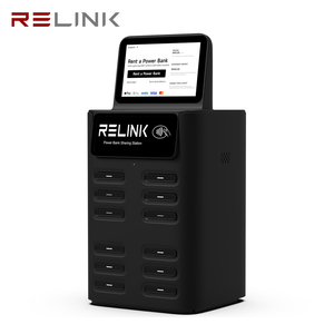 Borne de recharge mobile avec lecteur de point de vente intégré, 12 emplacements, distributeur automatique de batteries externes, kiosque de location avec système POS prêt à l'emploi - Product Image 6