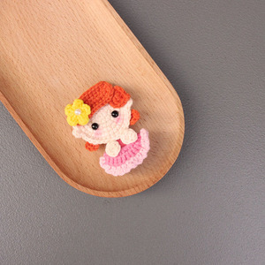 Accessori per capelli da principessa in fuga fatti a mano all'uncinetto KIVA marca simpatici regali per feste creativi in stile nicchia per ragazze donne incinte - Product Image 3
