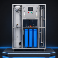 Système d'osmose inverse 500LPH 3200GPD avec réservoir de stockage pour station de remplissage d'eau commerciale 304SS