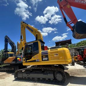 Excavadora hidráulica usada Komatsu PC200 con precio de fábrica con componentes centrales que incluyen bomba de motor a la venta - Product Image 2