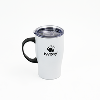 Tasses à café isothermes en acier inoxydable 304 à double paroi de 16 oz, écologiques, avec couvercle à pression, idéales pour les cadeaux d'affaires – Vente chaude