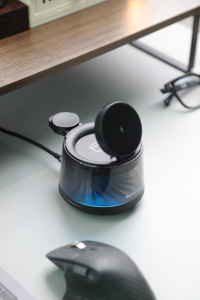 Sạc không dây từ tính mini 3 trong 1 15W, đế sạc nhanh di động tích hợp loa, đầu vào 5V/2A - Product Image 2