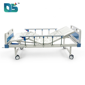 Cama de <span class=keywords><strong>Hospital</strong></span> Manual Ajustable con Barandilla Lateral Elevable, 2 Funciones, 2 Manivelas, Precio Económico, para Pacientes - Product Image 4